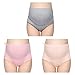 LOVE YANQI Womens 3 Pack Soft Cotton Maternity & Nursing Panties/Underwear for Pregnant High Waist Double Abdominal