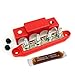 Bay Marine Supply Busbar - Large 4-Post 3/8" Power Distribution Block (250A Rating) - Red Bus Bar (with Complimentary Electrical Grease) primary