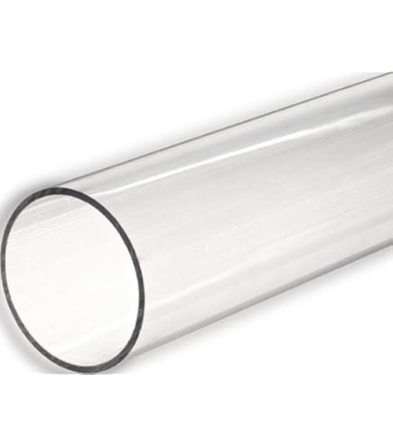 Tubo In Policarbonato Trasparente - Diametro 21mm E 25mm, Lunghezza 350mm - Per Idraulica, Acquari, Fai Da Te - Foto 4