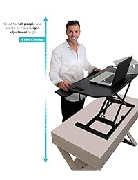 jestik mesa estación de trabajo, altura ajustable sentarse a elevador soporte de mesa, computadora de pie Conventer, 38" de ancho estación de trabajo de computadora (jm dws06   03 N)