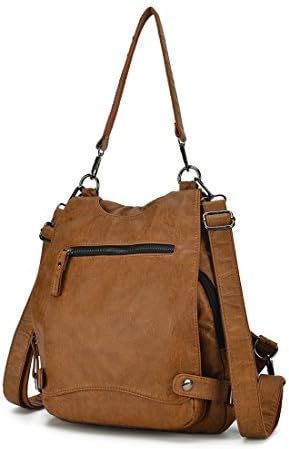 Artwell Women Backpack Purse Anti-theft Ladies Rucksack Washed Leather Travel Daypack Crossbody Shoulder Bag