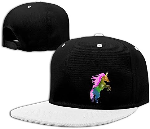 Blacksin Colorful Galaxy Rainbow Unicorn Design Hip-Hop Baseball Caps Hit Color Adjustable Snapback Hats