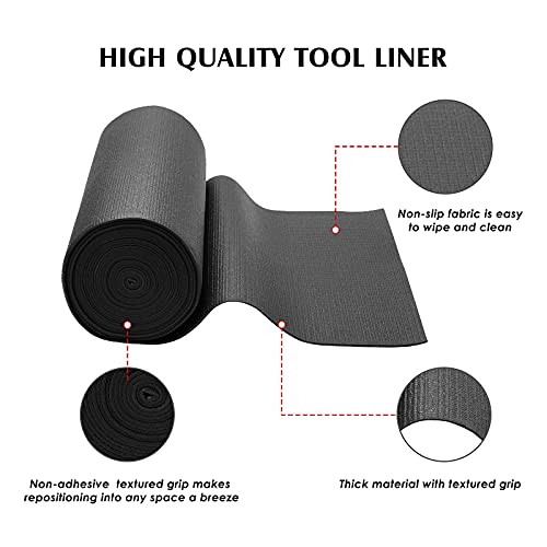 MIXPOWER Professional Tool Box Liner and Drawer Liner,Easy Cut NonSlip