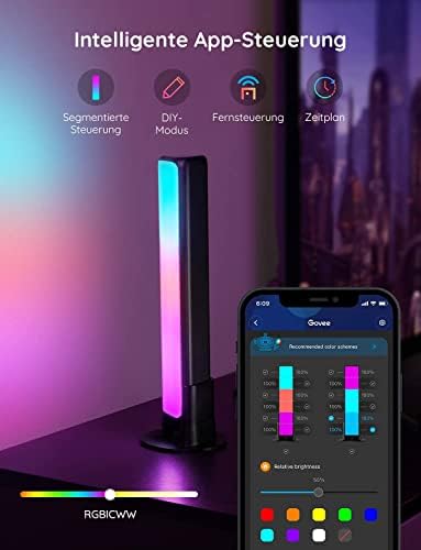 Smart LED Lightbar, Dimmbar RGBICWW TV Hintergrundbeleuchtung