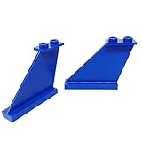 Lego Parts: Tail 4 x 1 x 3 (PACK of 2 - Blue)