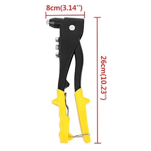 Iglobalbuy Professional Pop Rivet Gun kit Riveting Hand Tool With 100 Rivets