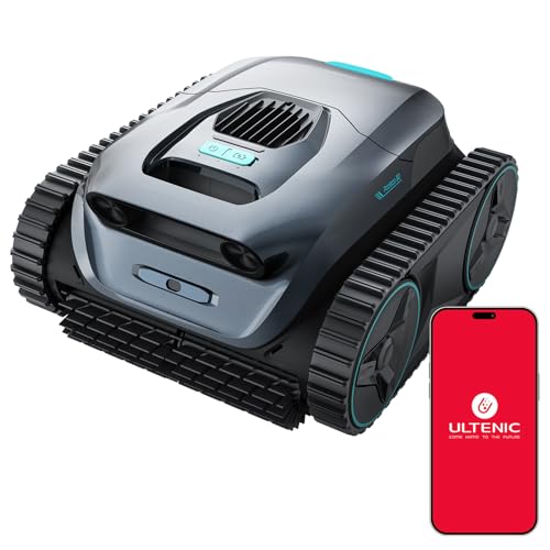 Ultenic Robot Pool Cleaners & Walls, Line, Navigation S&N App | Cleaning Background/Walls/Line, 180min/150㎡, Self-parking, Filter 180μm 3.5L, App Control, Automatic and Wireless
