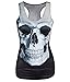 Amoluv Hot Fashion Women Skeleton Skull Printed Sleeveless T Shirt Vest Tank Tops