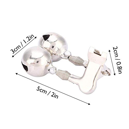 DressU Compartments .Angel Alarm Dual-Alarm Glocken Angeln Bell-Ring-Bissanzeiger, Edelstahl Doppelglocke Angelrute… – Bild 8