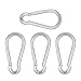 AOWISH Spring Snap Hook Carabiner Heavy Duty| 304 Stainless Steel Clips Keychain Buckles| 2-1/2'' 3-1/8'' 4'' 5-1/2'' Length| Home Gym Garage Camping Swing Hammock Hiking etc (M8, 5/16'' Dia, 4-Pack)