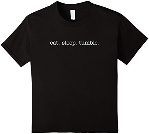 Kids Eat Sleep Tumble T-shirts for Tumblers Tumbling Schools 10 Black