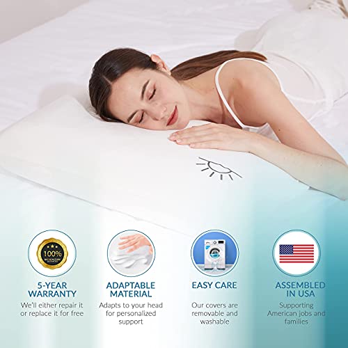 Modvel Gel Memory Foam Cooling Pillows Stomach Sleepers Orthopedic