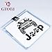 GTOTd Stickers for Jeep TJ Side Panel Logo (10-PCS) 4x4'' Jeep Sticker Bumper Stickers Vinyl Decal Sticker Pack