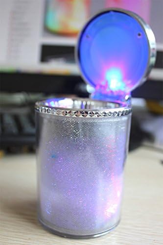 LQXZM-A Hair Color Light Ash Tray With Led Light Ashtray Car Ashtray