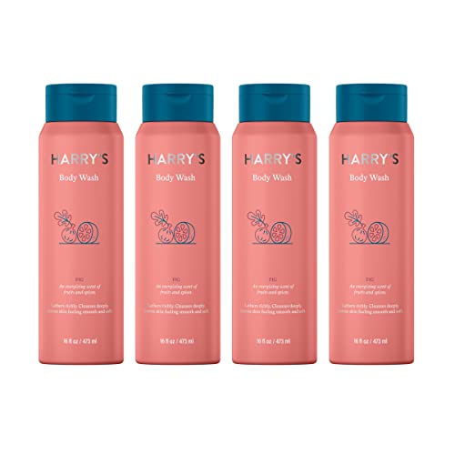 Harry's Men's Body Wash Body Wash for Men Fig, 16 Ounce (Pack of 4