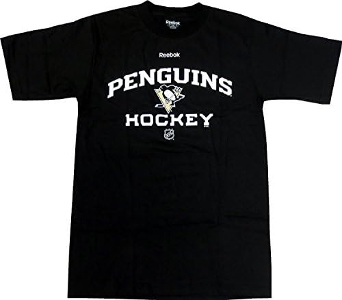 Pittsburgh Penguins Hockey Men's Reebok Black Logo Premier T-shirt - XL