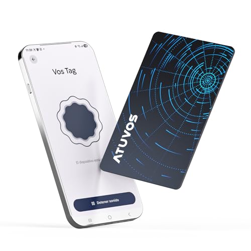 ATUVOS Smart Air Tag Card Pro Tracker for Android & iOS, Dual System Rechargeability Wallet Finder Compatible with Google Locator or Apple Search App for Wallets, Suitcases, Luggage, 1 Pack