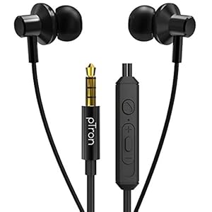 PTron Pride Lite HBE (High Bass Earphones) in Ear Wired Earphones with Mic, 10mm Powerful Driver for Stereo Audio, Noise…