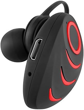 QheTrend A3 Mini Beetle Bluetooth 4.1 Wireless Headphones, Multifunctional Wireless Sports Earphones HD Stereo for Iphone, IPad, Android, Tablet computer, Laptop (Black&amp;Red)