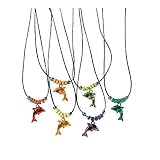 Fun Express - Acrylic Dolphin Necklace W/ Jewel Eye - Jewelry - Necklaces - Necklaces - Novelty - 12 Pieces