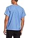 Landau Essentials Unisex Relaxed Fit 1-Pocket V-Neck Scrub Top 7502 Ceil Blue