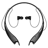 Mpow Jaws Gen-3 Bluetooth Headphones, Wireless Neckband Headphones 13H Playtime, Bluetooth Headset W/Call Vibrate Alert & CVC 6.0 Noise Cancelling Mic, Bluetooth Earbuds Magnetic, Black