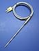 K-Type Thermocouple Sensor with High Temperature Stainless Steel Pointed Insertion Probe, 932 F or 500 C, with Stainless Steel Braided Cable