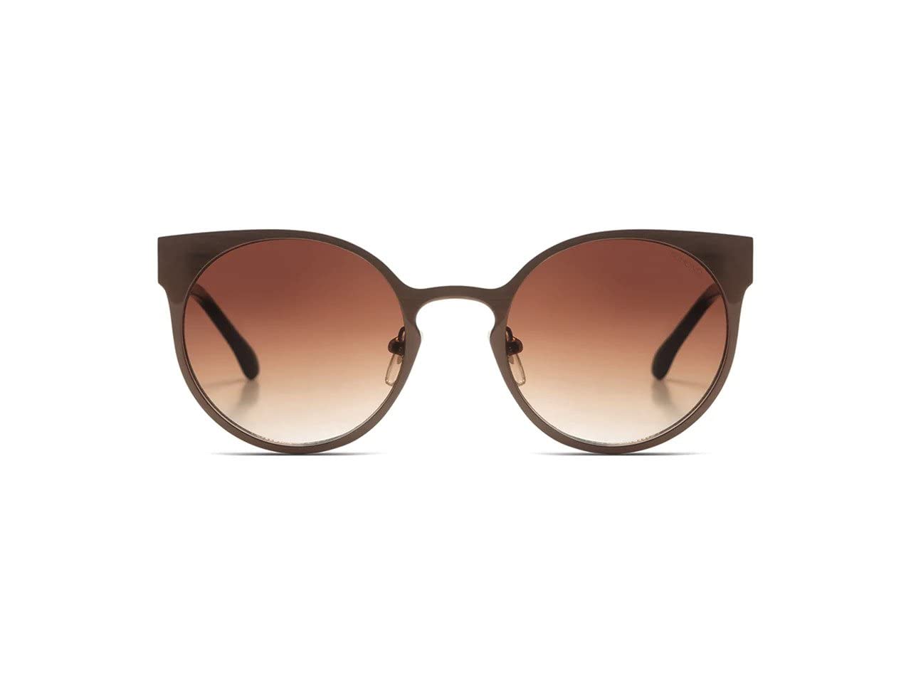 KOMONO Lulu Steel Pale Copper Unisex Cat-eye Stainless Steel 304L Sunglasses for Men and Women with UV Protection and Scratch-Resistant Lenses