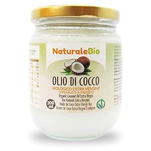 Biologische Kokosolie Vierge 200 ml. Rauw en koud geperst. Organisch en natuurlijk. Native Bio en ongeraffineerd. Land…