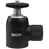 SIOTI Tripod Mini Ball Head Tripod Mount Head-Metal Ballhead 360° Pan 90° Tilt Tripod Mount with 1/4" Screw for Digital Camera / Compact DSLR / Cell Phone / Monopod / Gopro / Light Stand / Light House