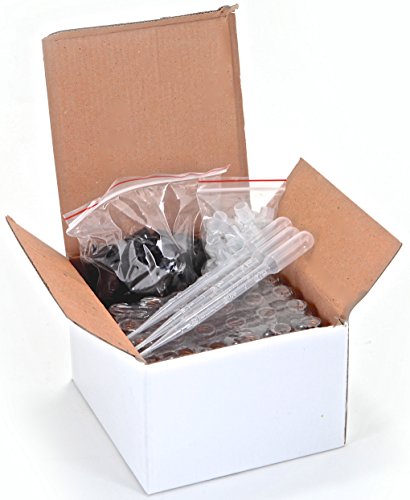 24, Amber, 10 ml Glass Roll On Bottles with 3 - 3 ml Dropper's