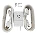 New FAST Adaptive Rapid Wall Charger Adapter+Two (2) 5 Foot Micro USB Cables for Samsung Galaxy S7 S6 S4 Note 5 4 - Durable Dependable Strong - Universal