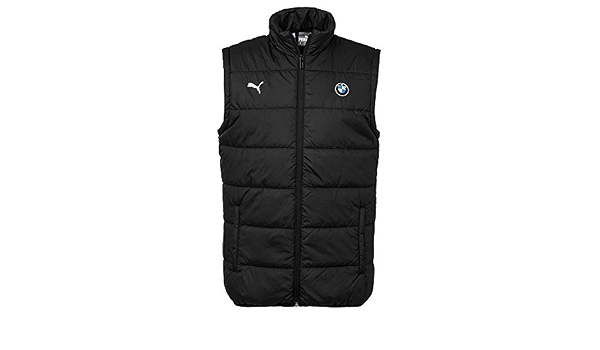 Amazon.com: Puma Bmw M Motorsport chaleco acolchado medio cremallera,  bolsillos, sin mangas - negro : Ropa, Zapatos y Joyería
