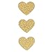 Ling's moment 9 Feet Paper Heart Garland (Gold Glitter), Hearts Hanging Decorations for Wedding, Baby Shower, Christmas Items & Party Props