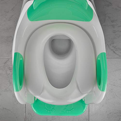 PITAYA Potty Training Seat with Step Stool Ladder,Comfortable Safe Potty Seat with Anti-Slip Pads Ladder ,Potty Training Toilet for Kids Boys Girls Toddlers,with Potty Training Champion Card(Green) - Thumbnail 6