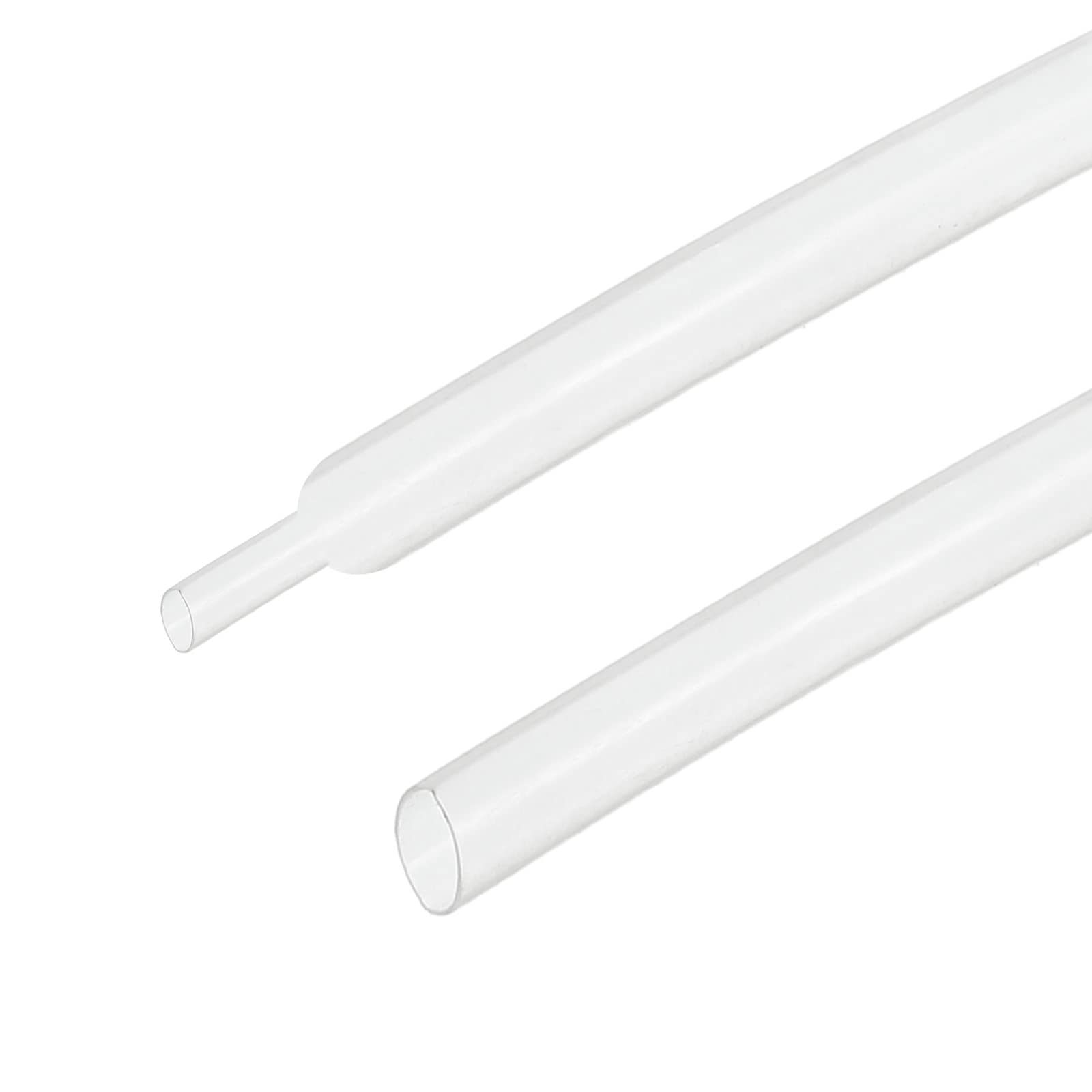 Rebower Heat Shrink Tube 2:1 Cable Sleeving Tube Wrap, [for Electric Insulation Protection] - 2.5mm Diameter/10m/Clear