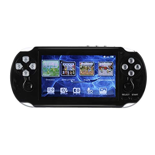 Cywulin Handheld Video Game Console Player Portable Built in 650 Games Gameboy with 4.3'' 64 Bit 16GB Gaming System, Supports Multiple File Formats, for Birthday Presents Kids Children Adults (Black)