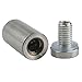 Ogrmar 50PCS 12x25mm Stainless Steel Wall Standoff for Glass (19x40mm)