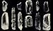 Fantasia Materials: 5 pcs of Brazilian Lemurian Seed Crystal Quartz - B Grade