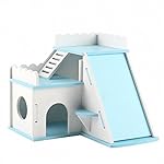 OMEM Hamster House Small Animal Hideout, Pet Mini Hut,Hamster Cabin,Hamster Cages,Portable Hamster Room, Pet Wooden Toys,Pet Hamster Toys