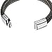 FUNRUN JEWELRY 2 PCS Leather Bracelet for Men Braided Bangle Bracelet Magnitic Clasp 7.5 Inch
