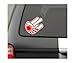 JDM Shocker Japan Rising Sun Flag Racing Sticker Decal Vinyl Sticker RED (Come With hand decal)