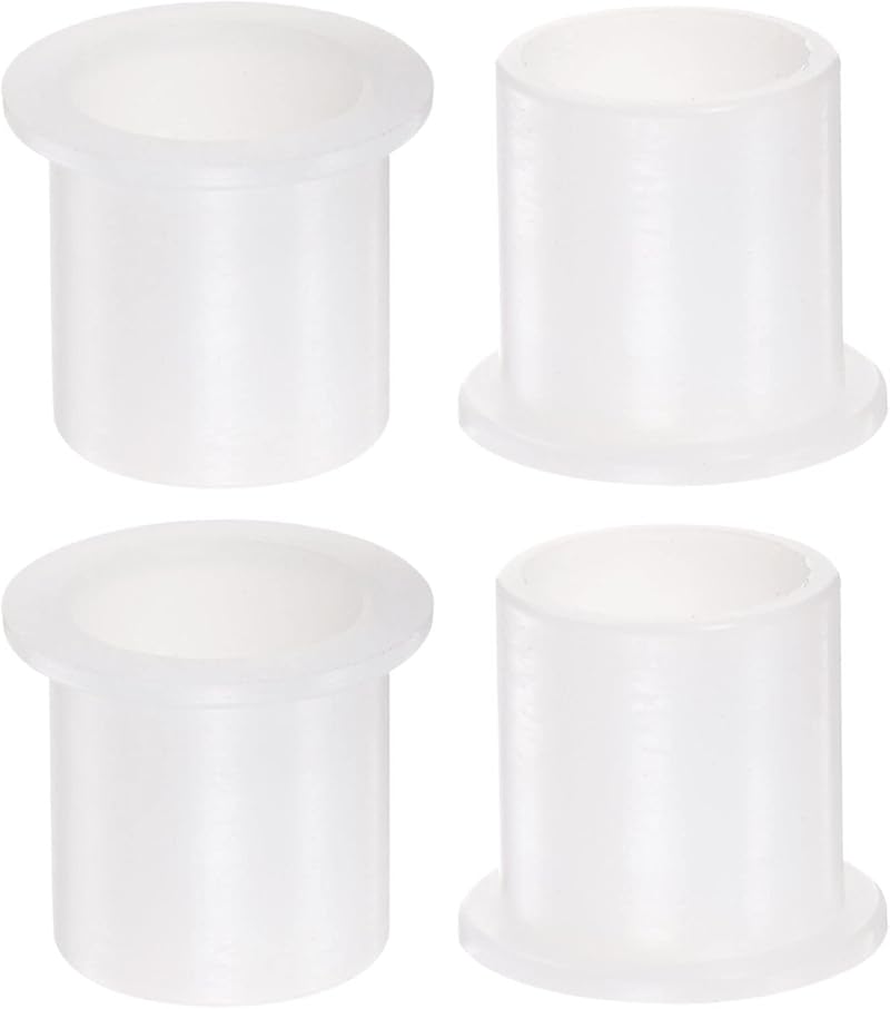 sourcing map 4pcs Flanged Sleeve Bearings 20mm Bore 24mm OD 26mm Nylon Bushings