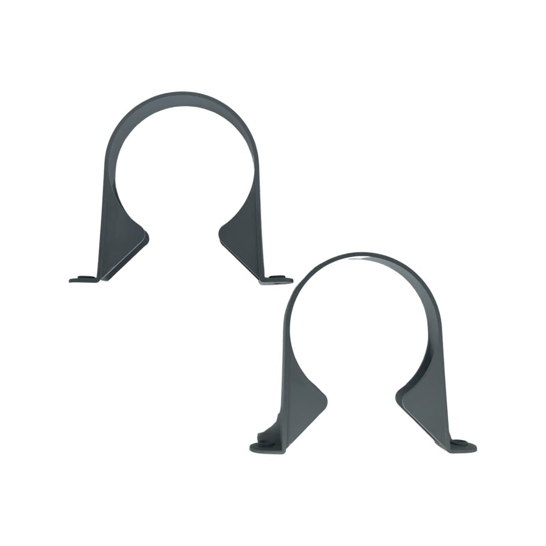 FLOPLAST 110mm Soil Pipe Clip Grey - Bag of 2