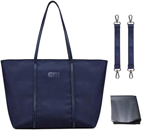 Tote Shoulder Bag, AISPARKY Large Work Tote Bag with 20.5 Inch Length Business Tote Bag Fits to Laptop for Women