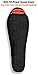 Hyke & Byke Eolus 15 F Hiking & Backpacking Sleeping Bag - 3 Season, 800FP Goose Down Sleeping Bag - Ultralight - Black/Clementine - 87in - Long