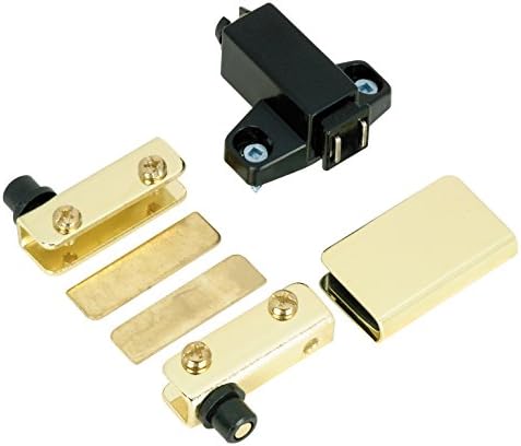 Richelieu BP86130 Glass Door Hinge Kit, Polished Brass