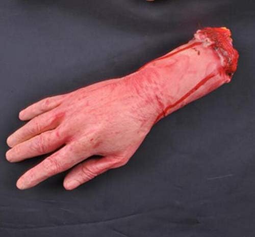Gwanna Material Environmental Protection Realistic Latex Gory Human Arm Hand Fake Hand Scary Bloody Body Parts Halloween Props Costume