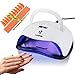 LuxeUp 80W UV LED Nail Gel Polish Curing Lamp | Professional Upgrade Design Dual Nail Art Light Set with Motion Detector Fast Dryer Technology