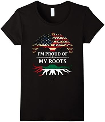 Women's I'm Proud of My Emiratis Roots t-Shirt ~ UAE XL Black